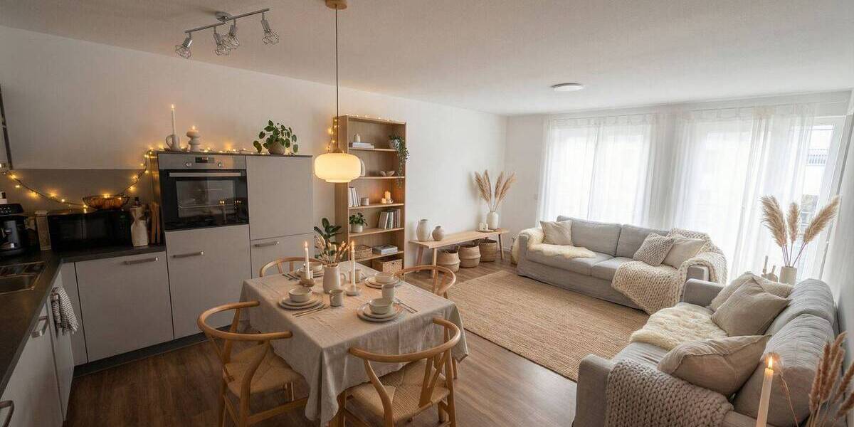 Etagenwohnung Ahlen Innenstadt - 2 Zimmer, 60 m&sup2;, 680&euro; | Angebot:25971076