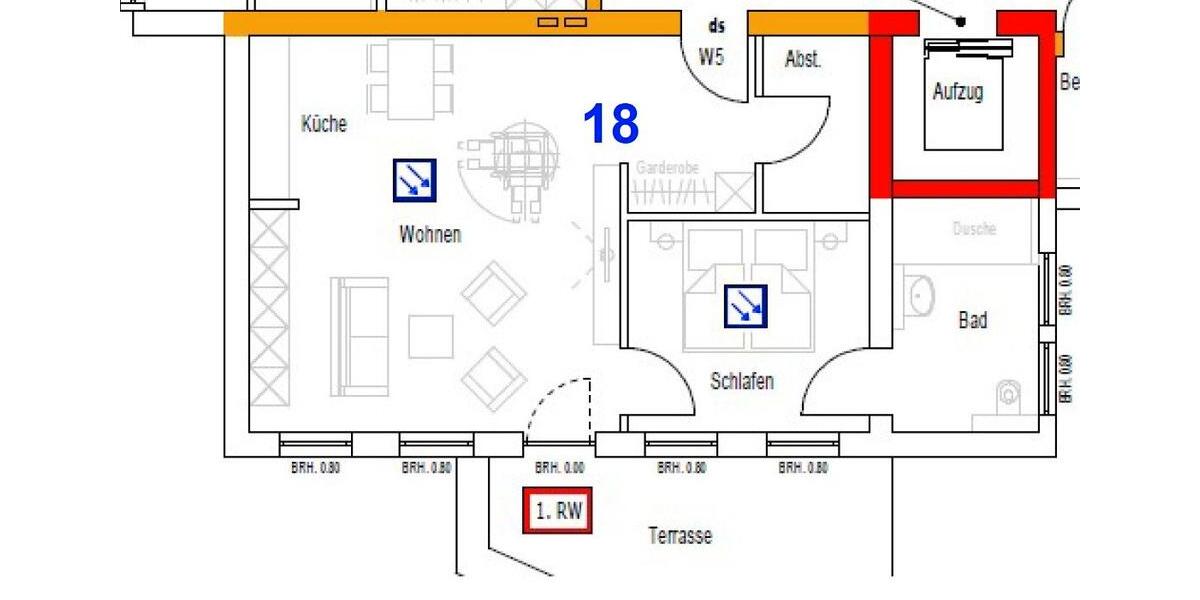 Etagenwohnung Fröndenberg (Ruhr) - 2 Zimmer, 71 m&sup2;, 960&euro; | Angebot:26635303