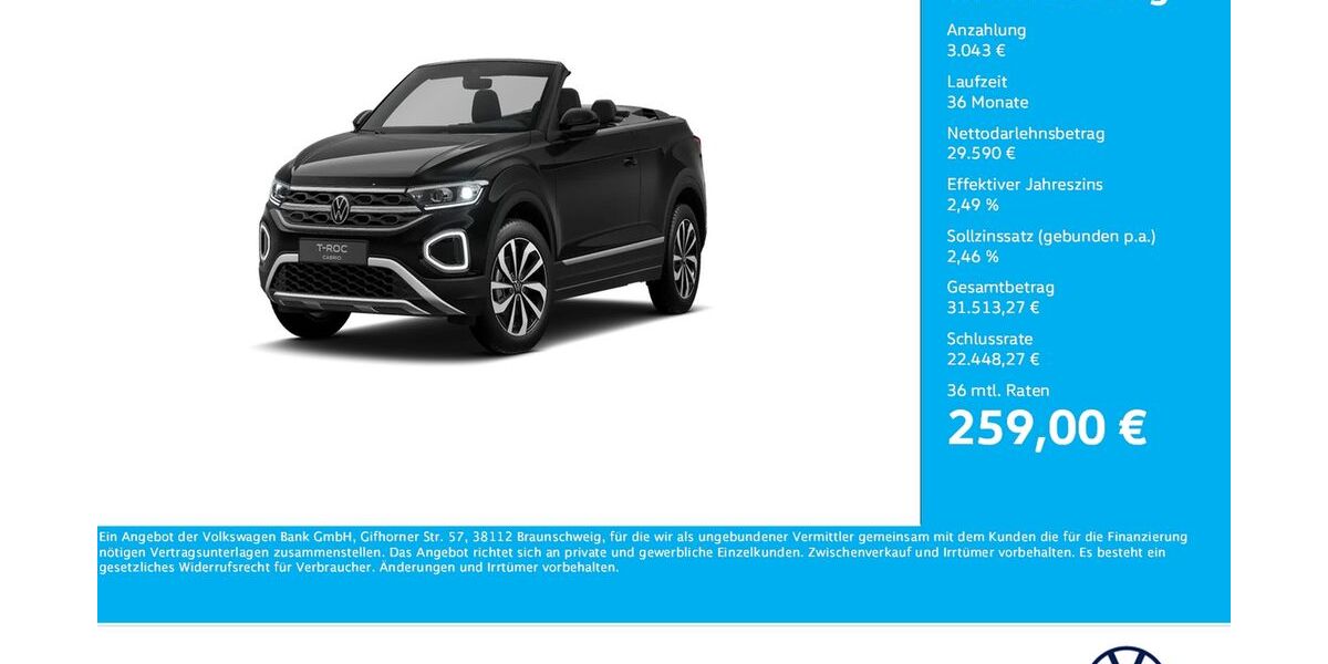 VW T-Roc 6.898 km 32.388 &euro; Unna 59423