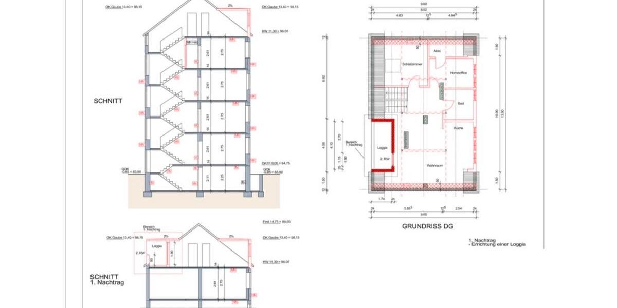 Dachgeschoßwohnung Dortmund Gartenstadt - 3 Zimmer, 81 m&sup2;, 1.090&euro; | Angebot:26577509