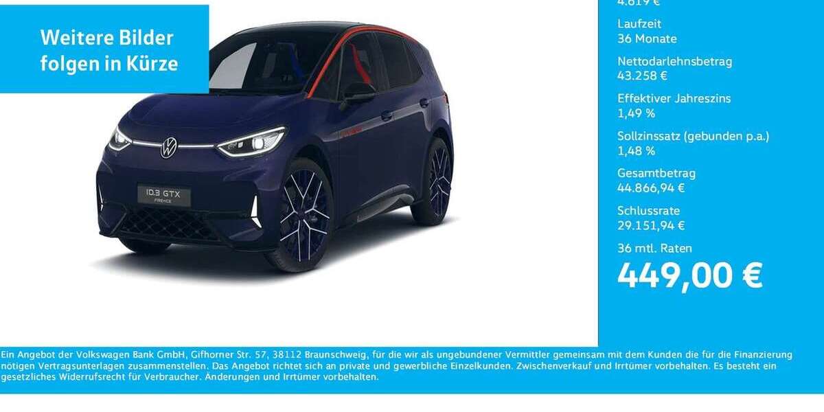 VW ID.3 4.411 km 47.877 &euro; Dortmund 44141