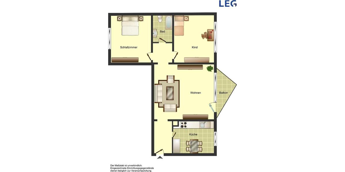 Etagenwohnung Hamm Herringen - 3.5 Zimmer, 59 m&sup2;, 419&euro; | Angebot:26583573