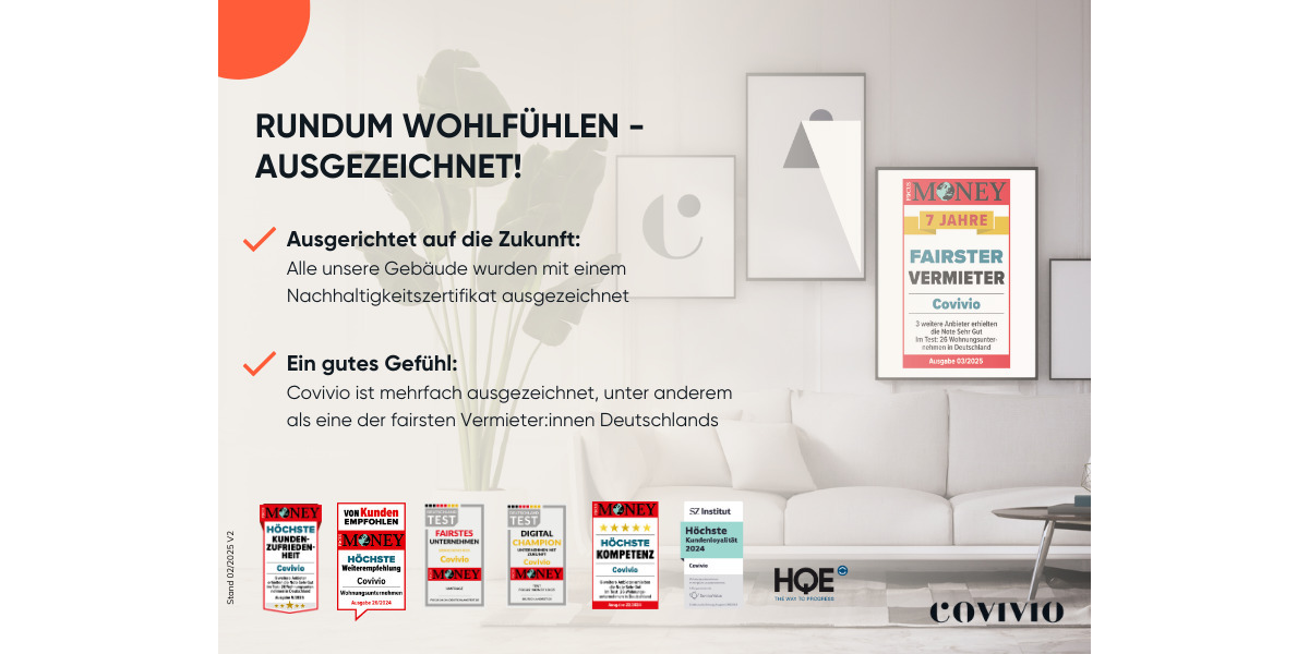 Etagenwohnung Datteln - 3 Zimmer, 69 m&sup2;, 642&euro; | Angebot:26564831