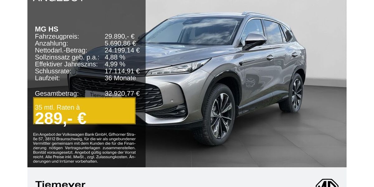 MG HS 9.900 km 28.880 &euro; Hemer 58675