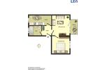 Etagenwohnung Ahlen Dolberg - 2 Zimmer, 46 m&sup2;, 509&euro; | Angebot:26545851