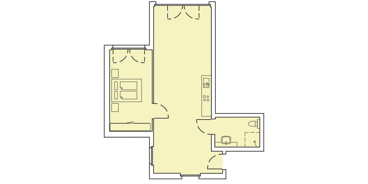 Etagenwohnung Selm - 1 Zimmer, 72 m&sup2;, 882&euro; | Angebot:26534140