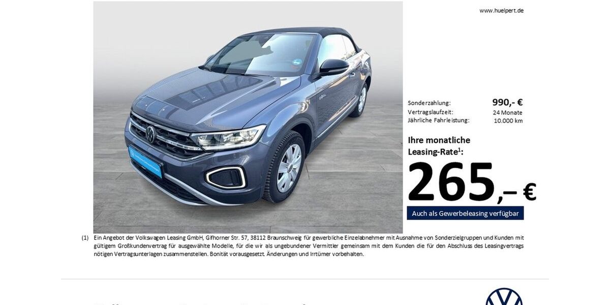 VW T-Roc 4.547 km 28.922 &euro; Dortmund 44141