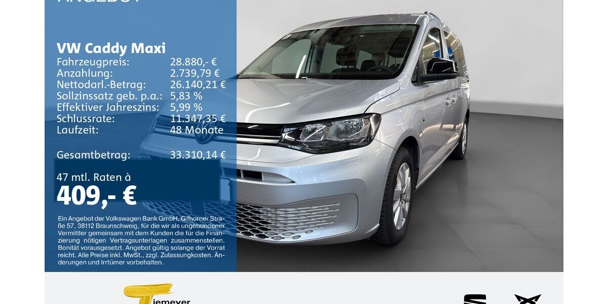VW Caddy Maxi 57.451 km 28.210 &euro; Hemer 58675