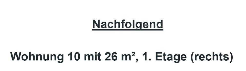 Etagenwohnung Dortmund Hombruch - 1 Zimmer, 26 m&sup2;, 470&euro; | Angebot:26627539