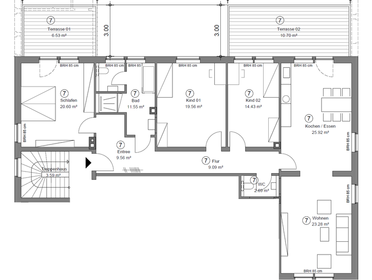 Großzügige 3,5-Zimmer-Eigentumswohnung mit Dachterrassen-Zugang und 2 Stellplätzen in HammHerringen - Anlageobjekt Hamm Herringen | Angebot:22070469