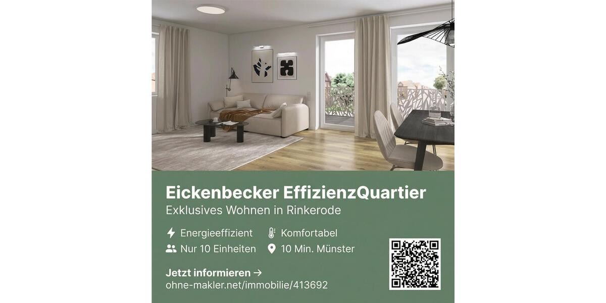 Etagenwohnung Drensteinfurt - 3 Zimmer, 97 m&sup2;, 1.550&euro; | Angebot:25712289