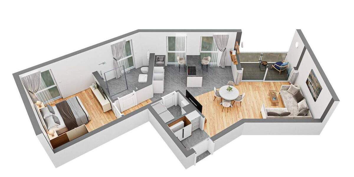 Etagenwohnung Hamm Hamm-Mitte - 2 Zimmer, 68 m&sup2;, 315.000&euro; | Angebot:25921285