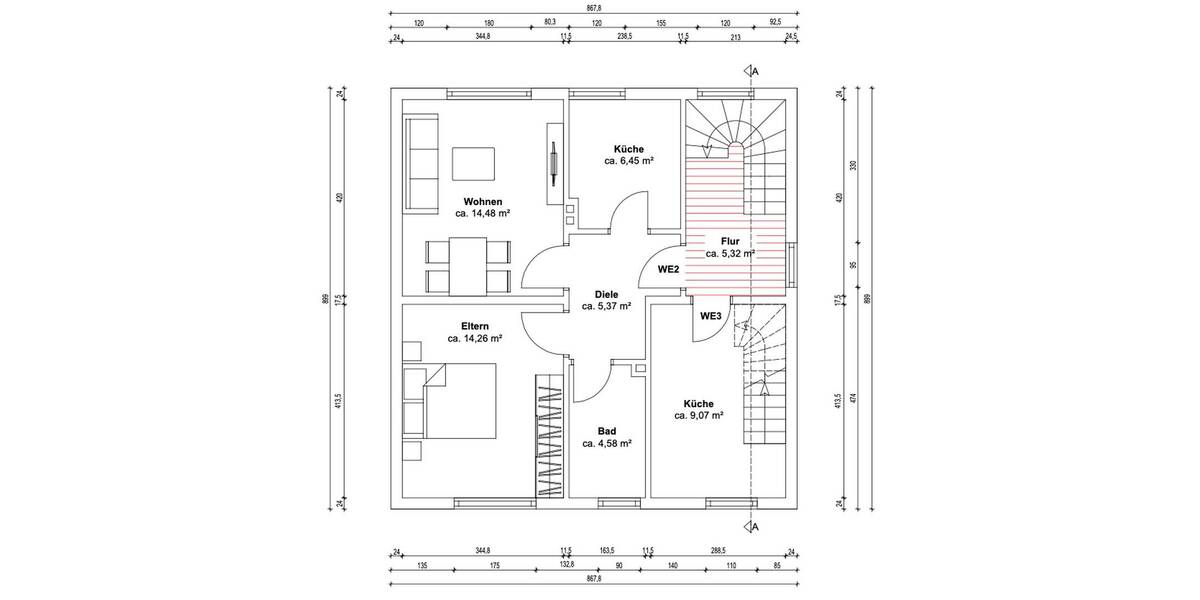 Mehrfamilienhaus, Wohnhaus Lünen Wethmar - 1 Zimmer, 165 m&sup2;, 449.000&euro; | Angebot:26027030
