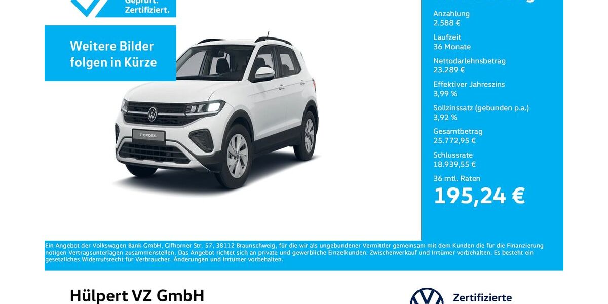 VW T-Cross 3.450 km 25.877 &euro; Dortmund 44141