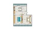 Dachgeschoßwohnung Lünen Brambauer - 2.5 Zimmer, 43 m&sup2;, 326&euro; | Angebot:26568685