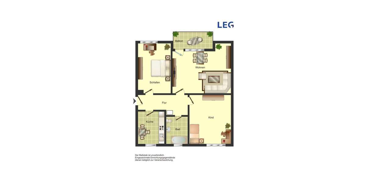 Etagenwohnung Unna - 3.5 Zimmer, 60 m&sup2;, 449&euro; | Angebot:24702447