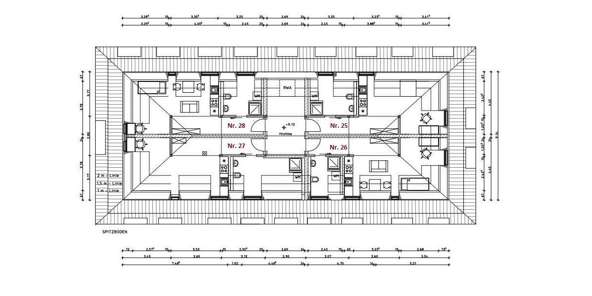 Dachgeschoßwohnung Ascheberg - 1 Zimmer, 32 m&sup2;, 450&euro; | Angebot:26497690