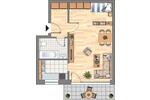 Etagenwohnung Castrop-Rauxel Rauxel - 1 Zimmer, 45 m&sup2;, 259&euro; | Angebot:26614029