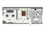 Dachgeschoßwohnung Bergkamen - 2 Zimmer, 58 m&sup2;, 550&euro; | Angebot:26517418