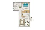 Etagenwohnung Castrop-Rauxel Bladenhorst - 2.5 Zimmer, 56 m&sup2;, 364&euro; | Angebot:25845059