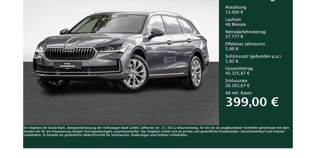 Skoda Superb 20.600 km 50.777 &euro; Dortmund 44269