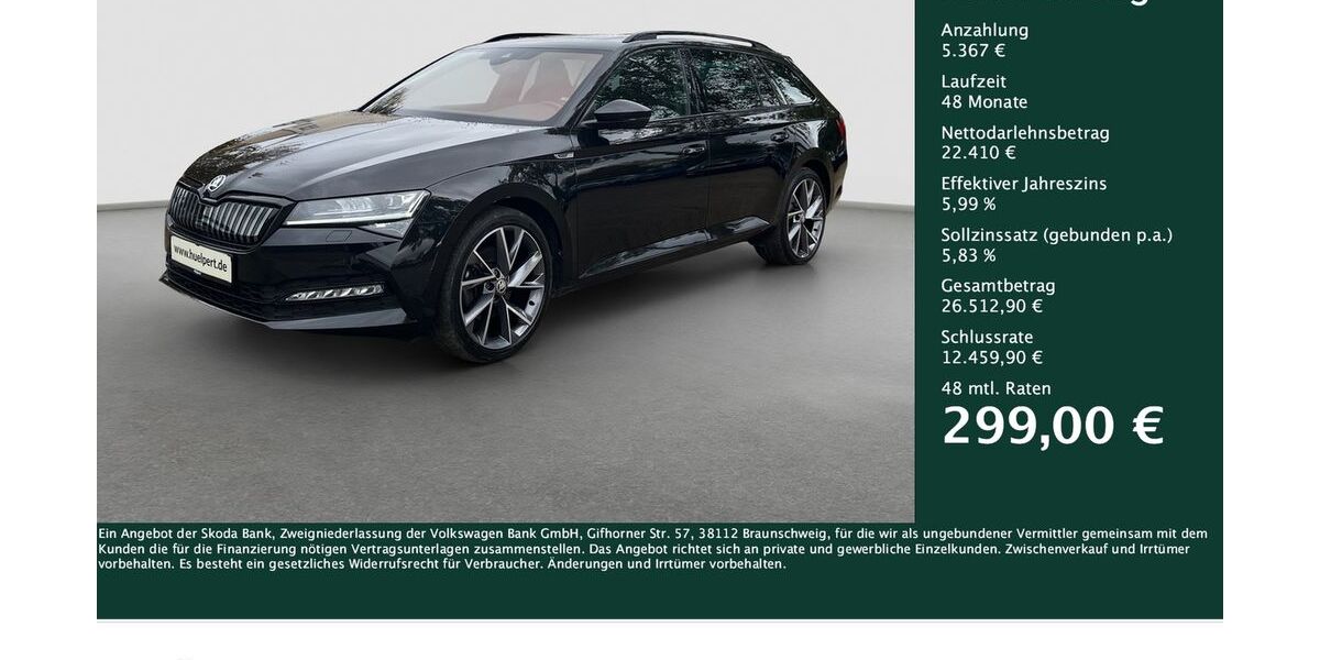 Skoda Superb 50.475 km 26.944 &euro; Dortmund 44269