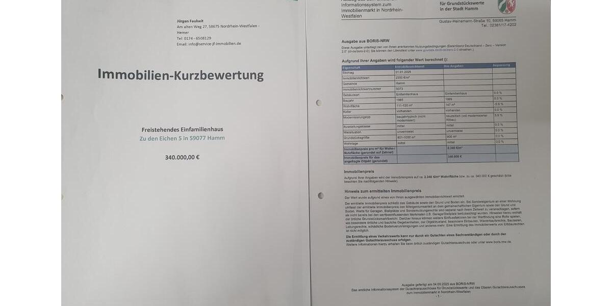 Bungalow Bönen - 4 Zimmer, 340.000&euro; | Angebot:23282433