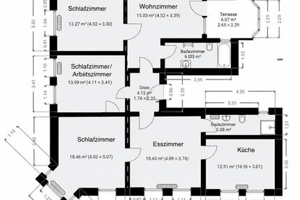 Wohnung Dortmund Hombruch - 4 Zimmer, 113 m&sup2;, 1.250&euro; | Angebot:25649467