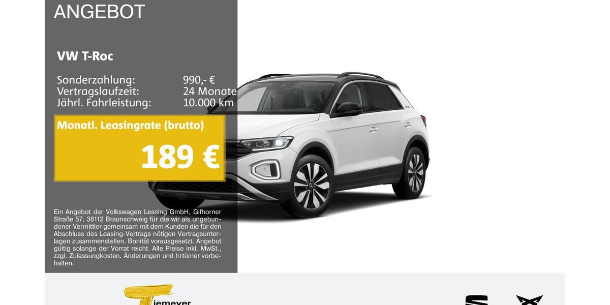 VW T-Roc 7.924 km 28.990 &euro; Hemer 58675