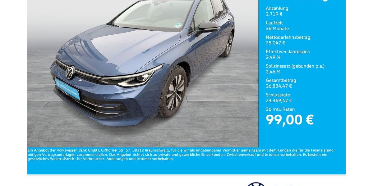 VW Golf 16.983 km 26.888 &euro; Dortmund 44141