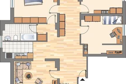 Wohnung Dortmund Grevel - 4 Zimmer, 113 m&sup2;, 829&euro; | Angebot:26237807