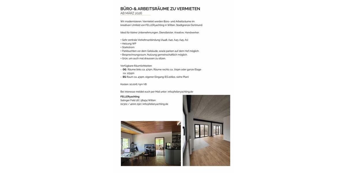 Gewerbeobjekt Witten Rüdinghausen - 10&euro; | Angebot:24841147
