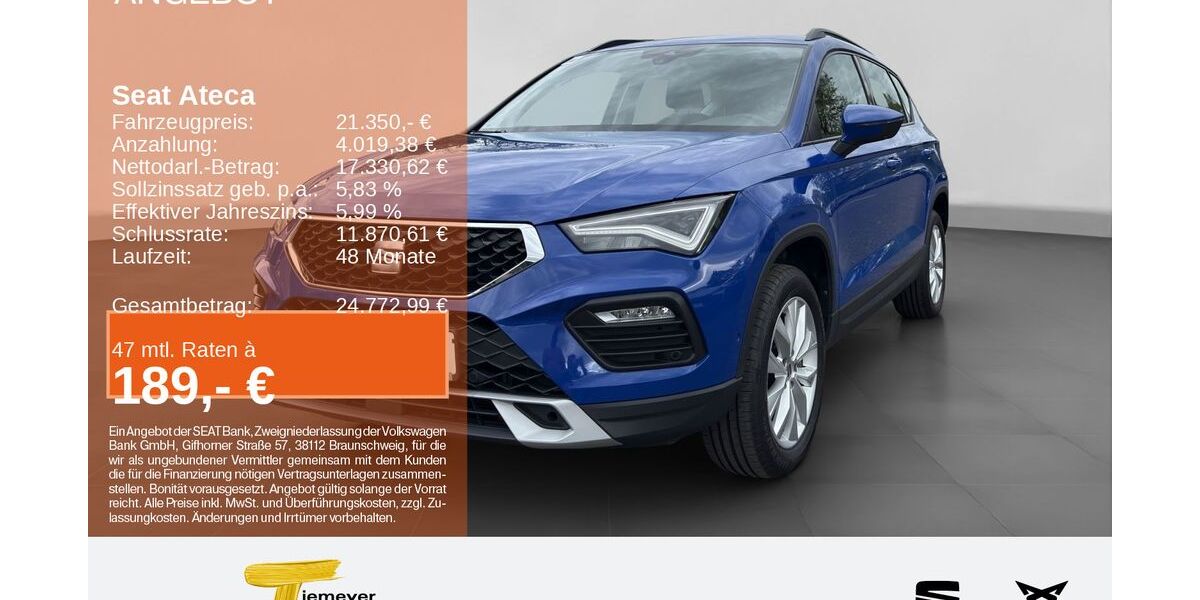 Seat Ateca 62.356 km 20.880 &euro; Hemer 58675