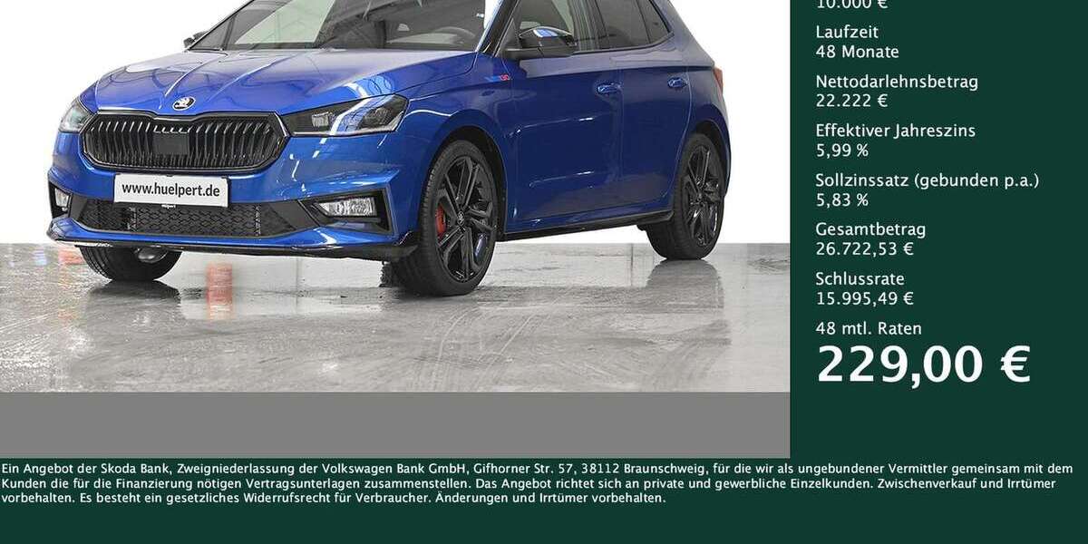 Skoda Fabia 4.900 km 32.222 &euro; Dortmund 44309