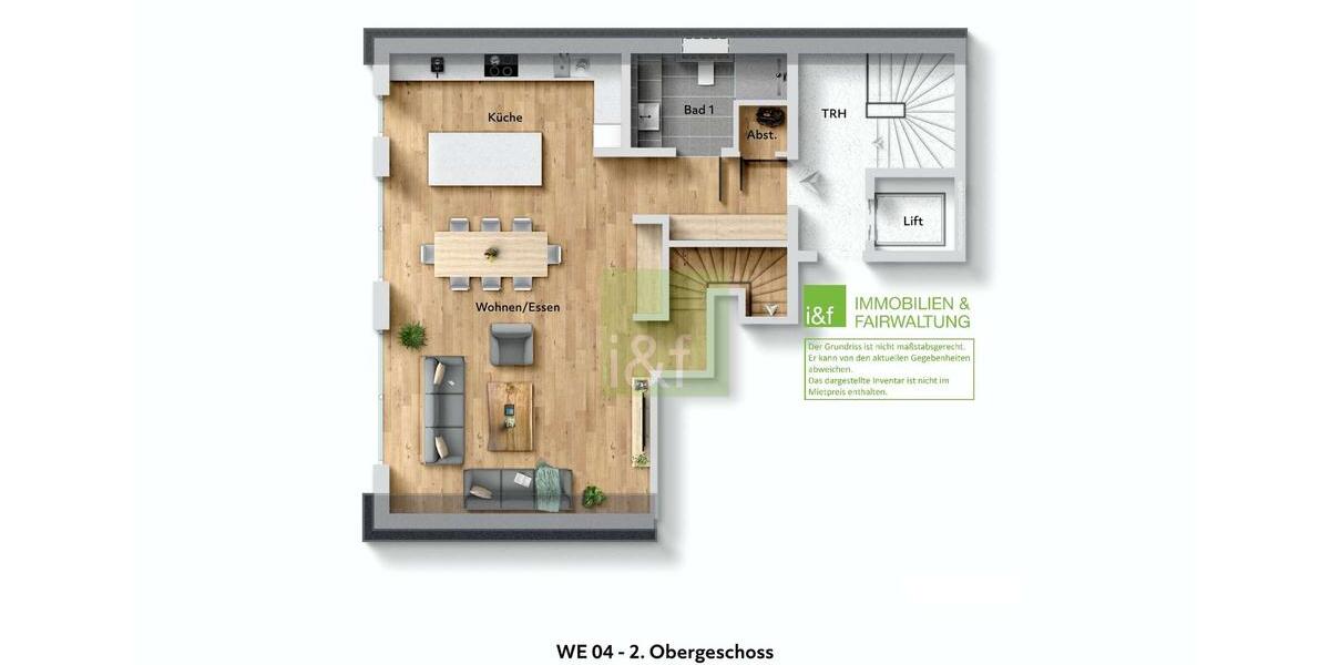 Maisonettenwohnung Dortmund Hombruch - 5 Zimmer, 175 m&sup2;, 2.709&euro; | Angebot:24905963