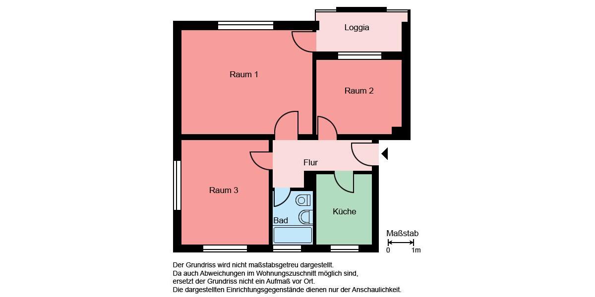 Etagenwohnung Menden (Sauerland) - 3 Zimmer, 64 m&sup2;, 479&euro; | Angebot:25515248
